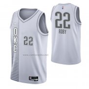 Camiseta Oklahoma City Thunder Isaiah Roby #22 Ciudad 2021-22 Blanco