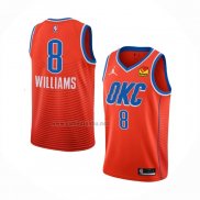 Camiseta Oklahoma City Thunder Jalen Williams #8 Statement Naranja