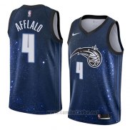 Camiseta Orlando Magic Arron Afflalo #4 Ciudad 2018 Azul