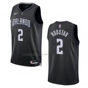 Camiseta Orlando Magic Caleb Houstan #2 Ciudad 2022-23 Negro