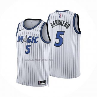 Camiseta Orlando Magic Paolo Banchero NO 5 Association 2025-26 Blanco