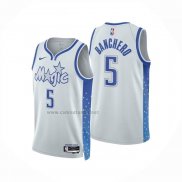 Camiseta Orlando Magic Paolo Banchero NO 5 Ciudad 2025-26 Blanco