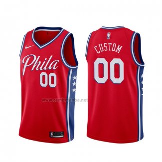 Camiseta Philadelphia 76ers Personalizada Statement 2019-20 Rojo