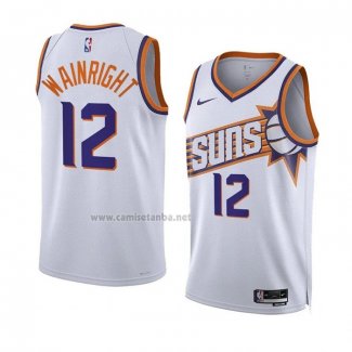 Camiseta Phoenix Suns Ish Wainright #12 Association 2023-24 Blanco