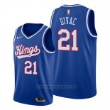 Camiseta Sacramento Kings Vlade Divac #21 Classic Edition 1990-94 Azul