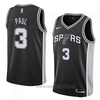 Camiseta San Antonio Spurs Brandon Paul #3 Icon 2018 Negro