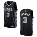 Camiseta San Antonio Spurs Keldon Johnson #3 Statement 2022-23 Negro