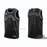 Camiseta San Antonio Spurs Victor Wembanyama #1 Classic 2022-23 Negro