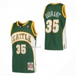 Camiseta Seattle SuperSonics Kevin Durant NO 35 Mitchell & Ness 2007-08 Verde
