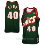 Camiseta Seattle SuperSonics Shawn Kemp #40 Historic Retro Verde