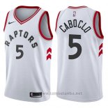 Camiseta Toronto Raptors Bruno Caboclo #5 Association 2017-18 Blanco