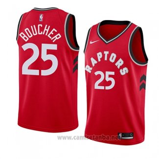 Camiseta Toronto Raptors Chris Boucher #25 Icon 2018 Rojo