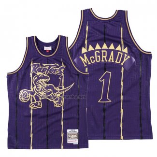 Camiseta Toronto Raptors Tracy McGrady #1 2020 Chinese New Year Throwback Violeta