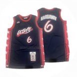 Camiseta USA 1996 Anfernee Hardaway NO 6 Azul