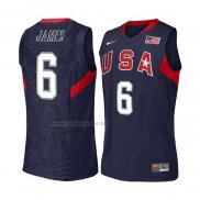 Camiseta USA 2008 LeBron James #6 Azul