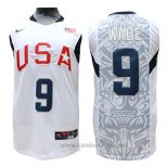 Camiseta USA 2008 Wade #9 Blanco
