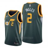 Camiseta Utah Jazz Joe Ingles #2 Earned Edition Verde