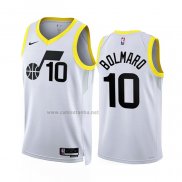 Camiseta Utah Jazz Leandro Bolmaro #10 Association 2022-23 Blanco