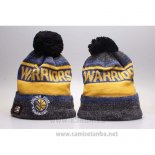 Gorro Beanie Golden State Warriors Azul Amarillo Gris