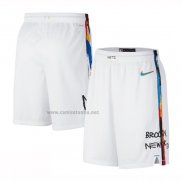 Pantalone Brooklyn Nets Ciudad 2022-23 Blanco