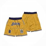 Pantalone Los Angeles Lakers Mitchell & Ness 1996-97 Amarillo  Pantalone Los Angeles Lakers Mitchell & Ness 1996-97 Amarillo