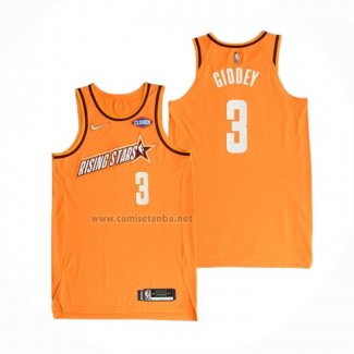 Camiseta 2022 Rising Star Josh Giddey #3 Worthy Naranja