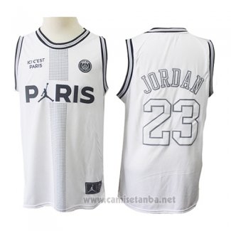 Camiseta AJ x PSG Michael Jordan #23 Blanco