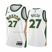 Camiseta Boston Celtics Jordan Walsh #27 Ciudad 2023-24 Blanco