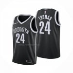 Camiseta Brooklyn Nets Cameron Thomas NO 24 Icon 2024-25 Negro