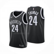 Camiseta Brooklyn Nets Cameron Thomas NO 24 Icon 2024-25 Negro