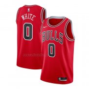 Camiseta Chicago Bulls Coby White #0 Icon Rojo