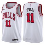 Camiseta Chicago Bulls David Nwaba #11 Association 2017-18 Blanco