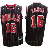 Camiseta Chicago Bulls Pau Gasol #16 Retro Negro