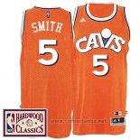 Camiseta Cleveland Cavaliers J.R. Smith #5 Retro Naranja