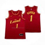 Camiseta Cleveland Cavaliers James Harden NO 1 Ciudad 2023-24 Rojo