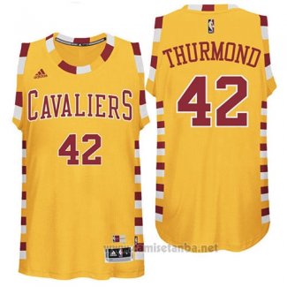 Camiseta Cleveland Cavaliers Nate Thurmond #42 Retro Amarillo