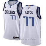 Camiseta Dallas Mavericks Luka Doncic #77 Association 2018 Azul