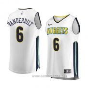 Camiseta Denver Nuggets Jarred Vanderbilt #6 Association 2017-18 Blanco