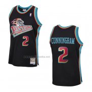 Camiseta Detroit Pistons Cade Cunningham #2 Hardwood Classics Negro