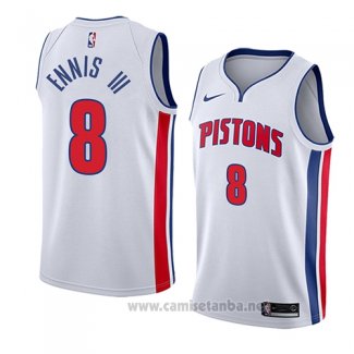 Camiseta Detroit Pistons James Ennis III #8 Association 2018 Blanco