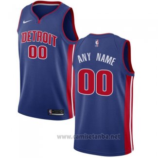 Camiseta Detroit Pistons Personalizada 17-18 Azul