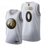 Camiseta Golden Edition Minnesota Timberwolves D'angelo Russell #0 2019-20 Blanco