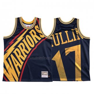 Camiseta Golden State Warriors Chris Mullin #17 Mitchell & Ness Big Face Azul