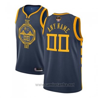 Camiseta Golden State Warriors Personalizada Ciudad 2018-19 Azul