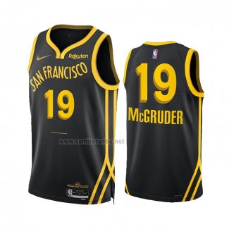 Camiseta Golden State Warriors Rodney Mcgruder #19 Ciudad 2023-24 Negro