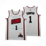 Camiseta Houston Rockets Amen Thompson NO 1 Ciudad 2024-25 Blanco