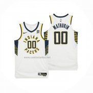 Camiseta Indiana Pacers Bennedict Mathurin NO 00 Association 2025-26 Blanco