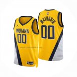Camiseta Indiana Pacers Bennedict Mathurin NO 00 Statement 2024-25 Amarillo