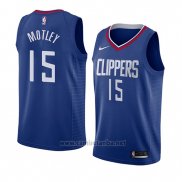 Camiseta Los Angeles Clippers Johnathan Motley #15 Icon 2018 Azul