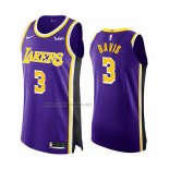 Camiseta Los Angeles Lakers Anthony Davis #3 Statement Autentico Violeta